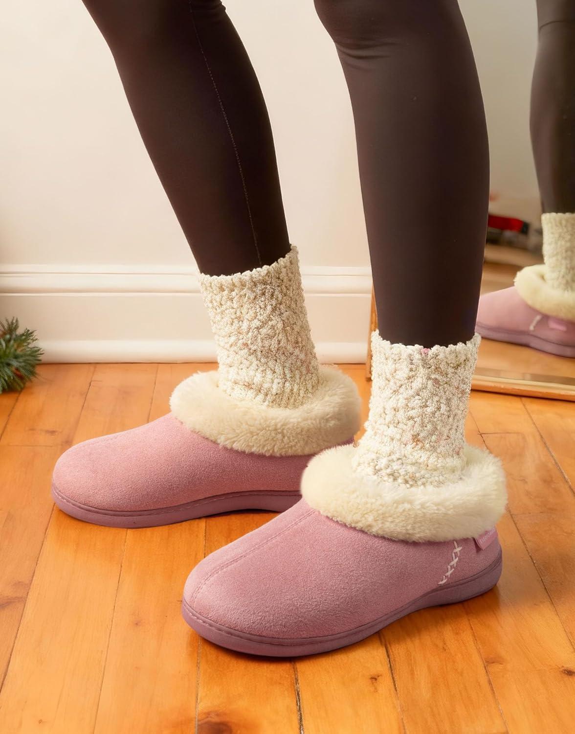 EverFoams Cozy Chenille Socks 3-Pair Set(Zen Black Cream)