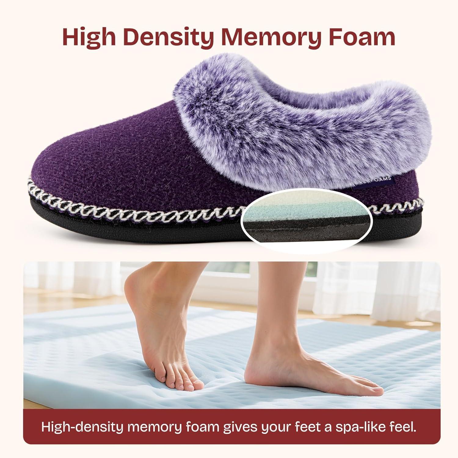 EverFoams Women’s Winer Slipper Socks Set – Women’s Bootie Slippers (Size 6, Purple) – Cozy Chenille Socks 3-Pair Set (Free Size, Cute Girly)