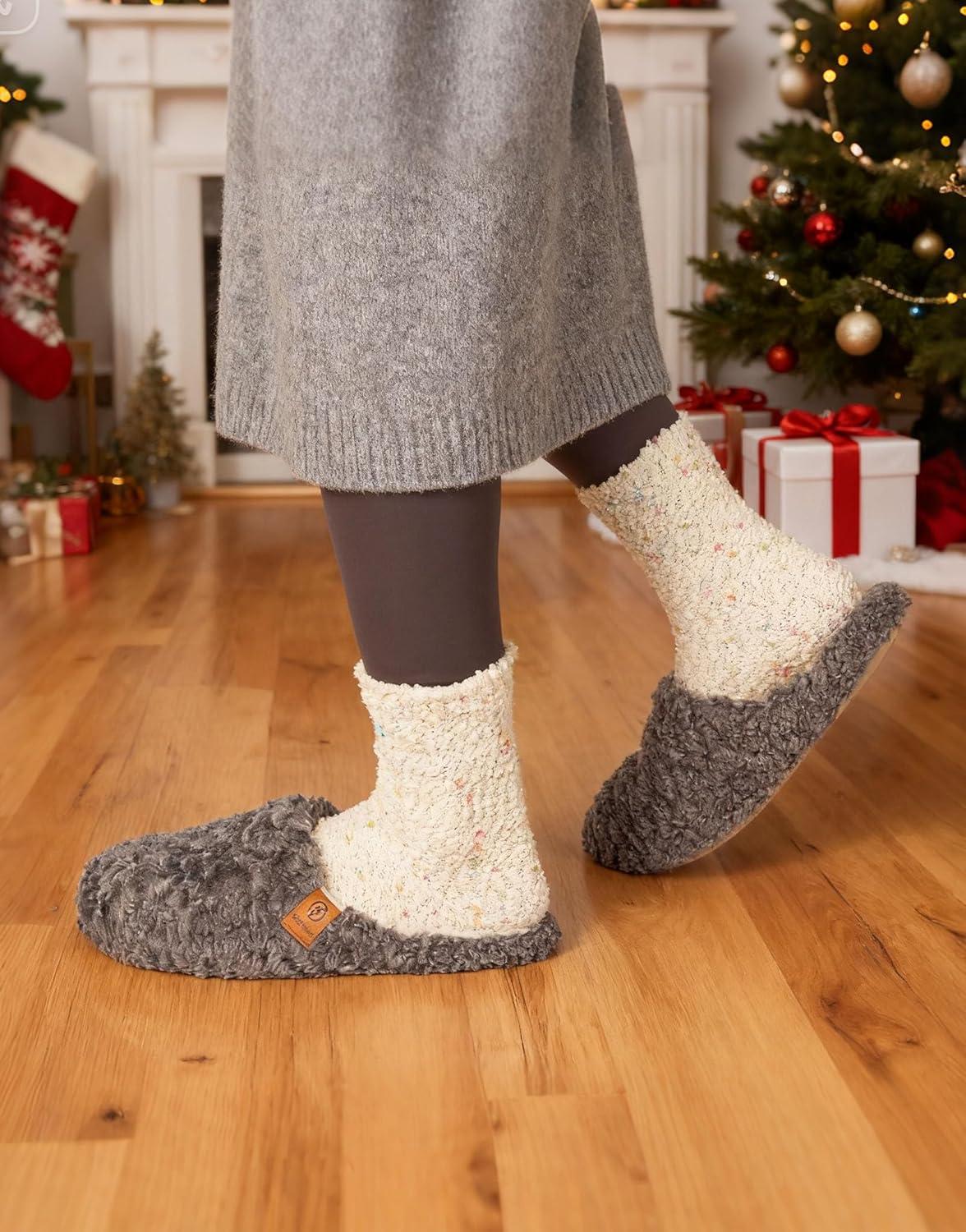 EverFoams Cozy Chenille Socks 3-Pair Set(Fairy Fluff)