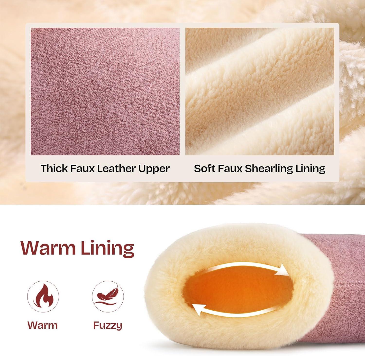 EverFoams Women’s Set of 2 Pairs – Women’s Bootie Slippers (Size 10, Burgundy) – Microsuede Cozy Memory Foam Slippers (Size 10, Baby Pink)