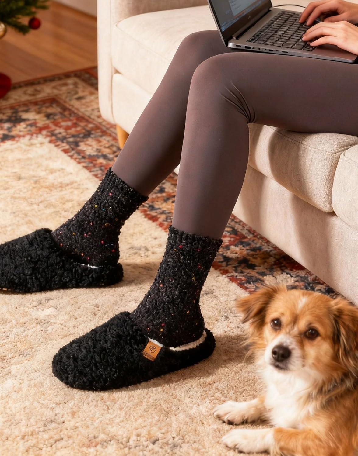 EverFoams Cozy Chenille Socks 3-Pair Set(Cute Girly)