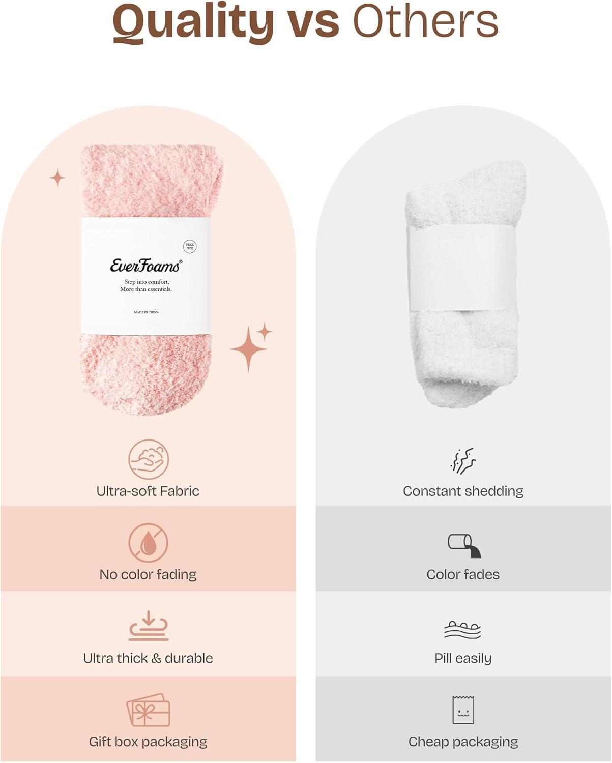 EverFoams Cozy Chenille Socks 3-Pair Set(Winsome Double Zen)