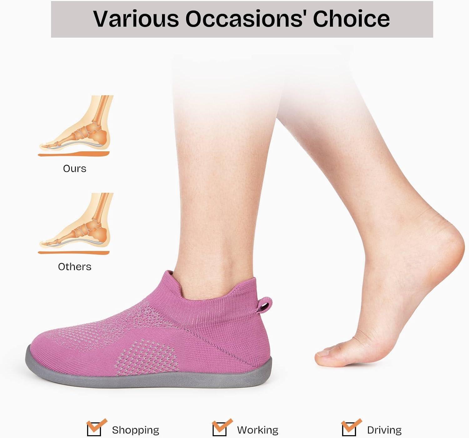 EverFoams Men’s Closed-Toe Womens Slippers, Plum Rose, 6